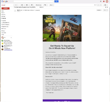 Fortnite android beta link Fortnite android beta link