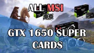 All MSI GTX 1650 Super Cards