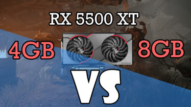 RX 5500 XT 4GB vs 8GB