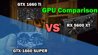 RX 5600 XT vs GTX 1660 super vs GTX 1660 ti
