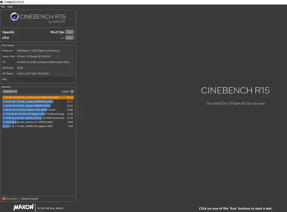 Cinebench R15 Test