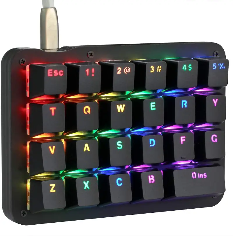 Koolertron One Handed Macro Mechanical Keyboard