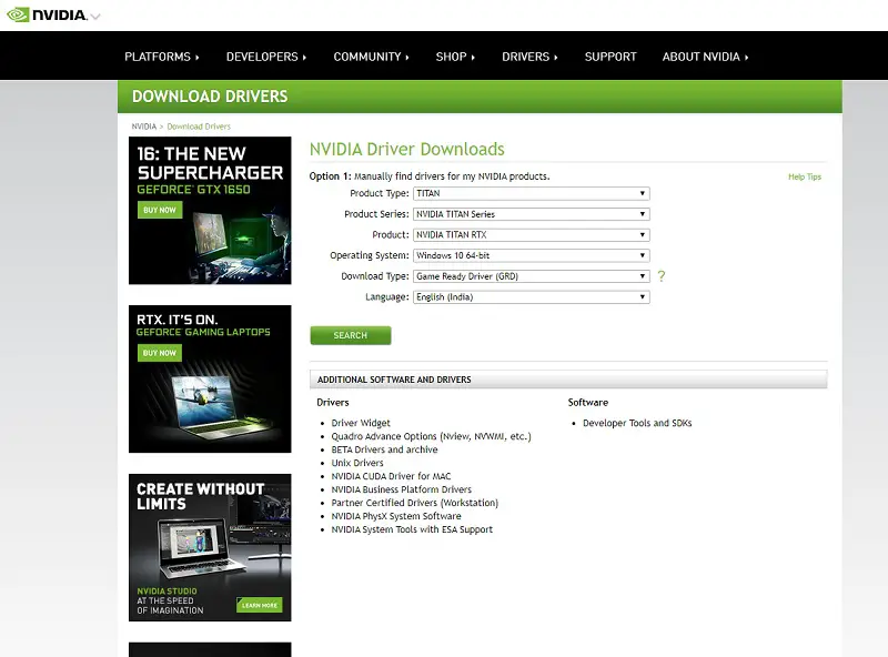 Nvidia driver