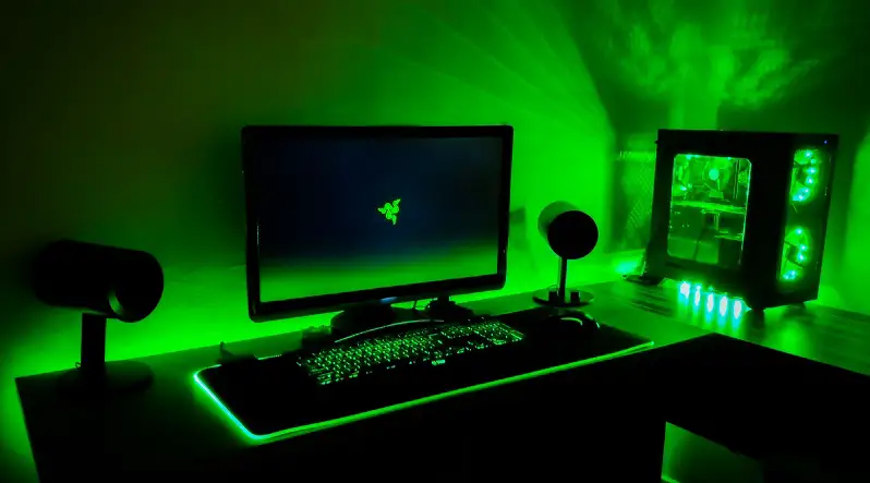 LED Gaming Setup