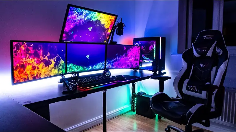 led behind monitor