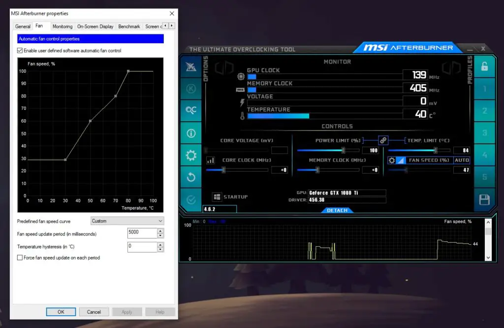 Check initial fan speed accuracy