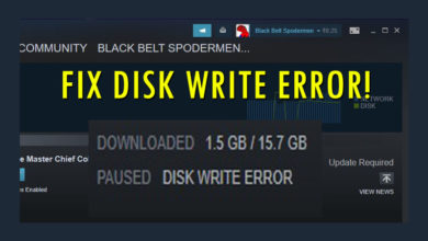 Fix Disk Write Error in Steam