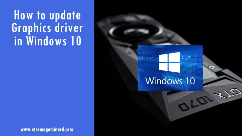 Update graphics driver in Windows 10