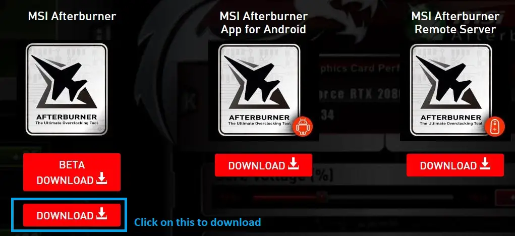 MSI Afterburner download