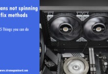 PC fans not spinning