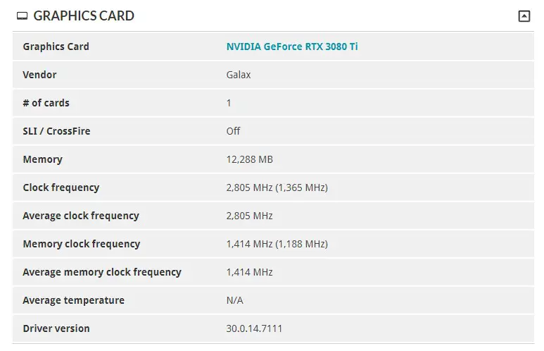 RTX 3080 Ti 2.8GHz