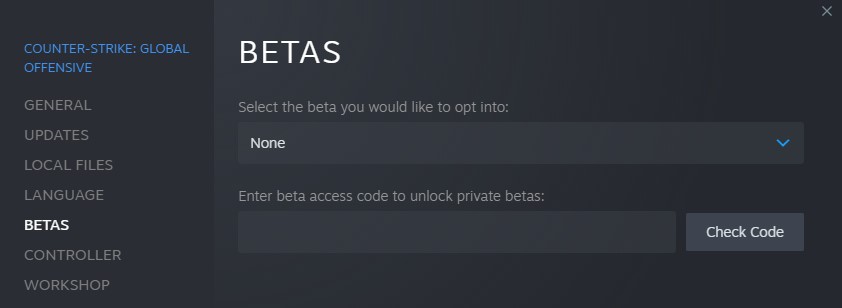 CSGO Beta Depot