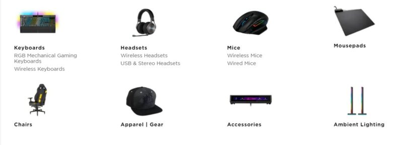 Corsair accessories