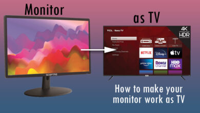 Monitor as TV