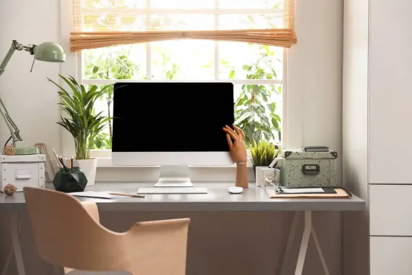 monitor near window