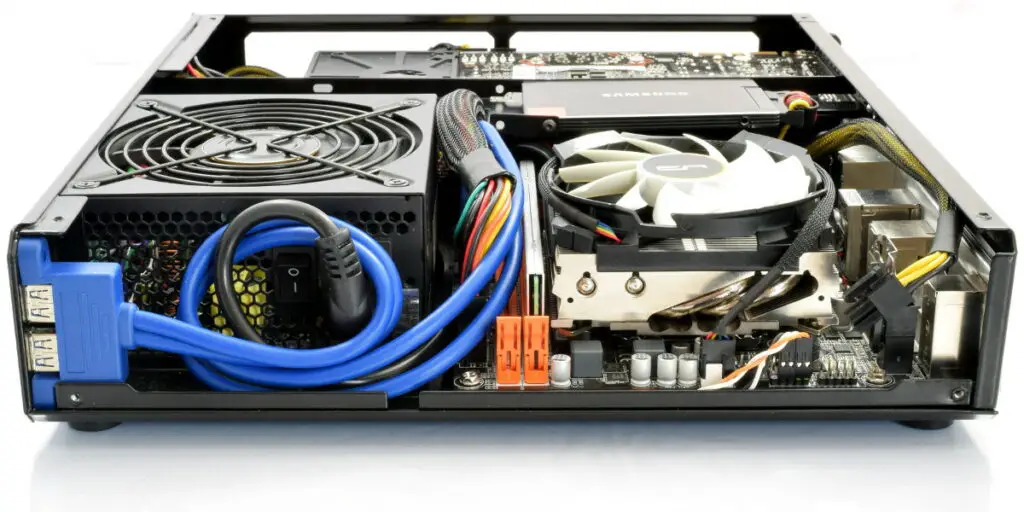 itx case psu installation