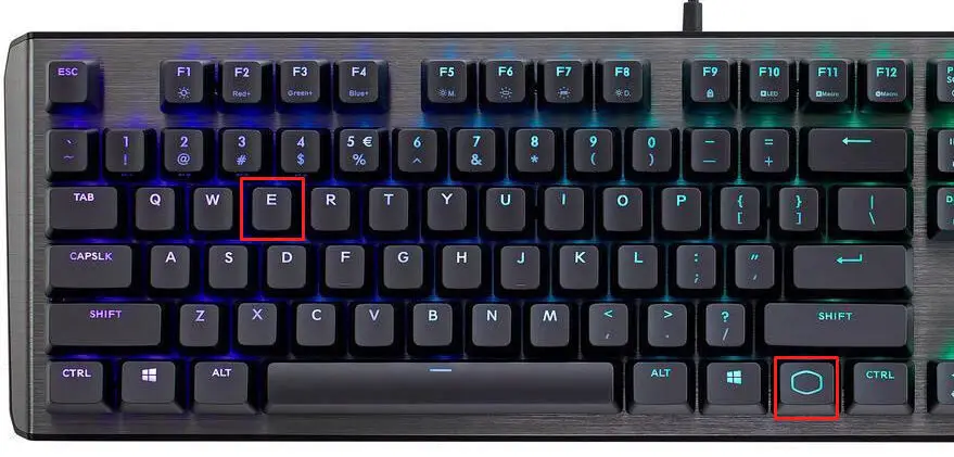 cm keyboard fn and E