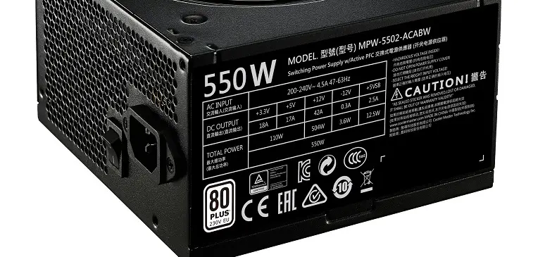 cooler master mwe psu