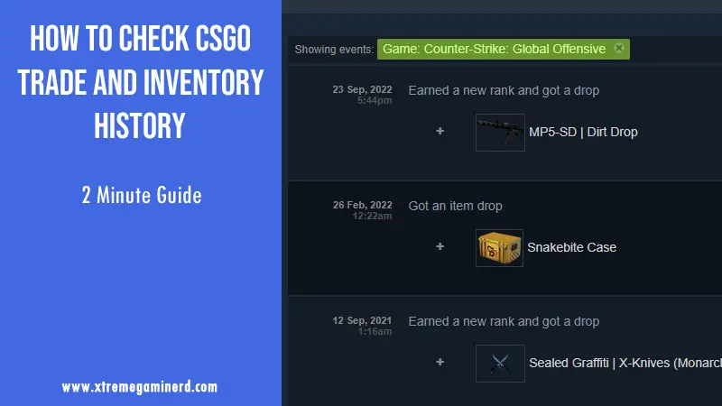 csgo inventory and trade history