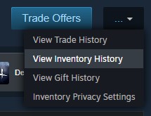 inventory history option