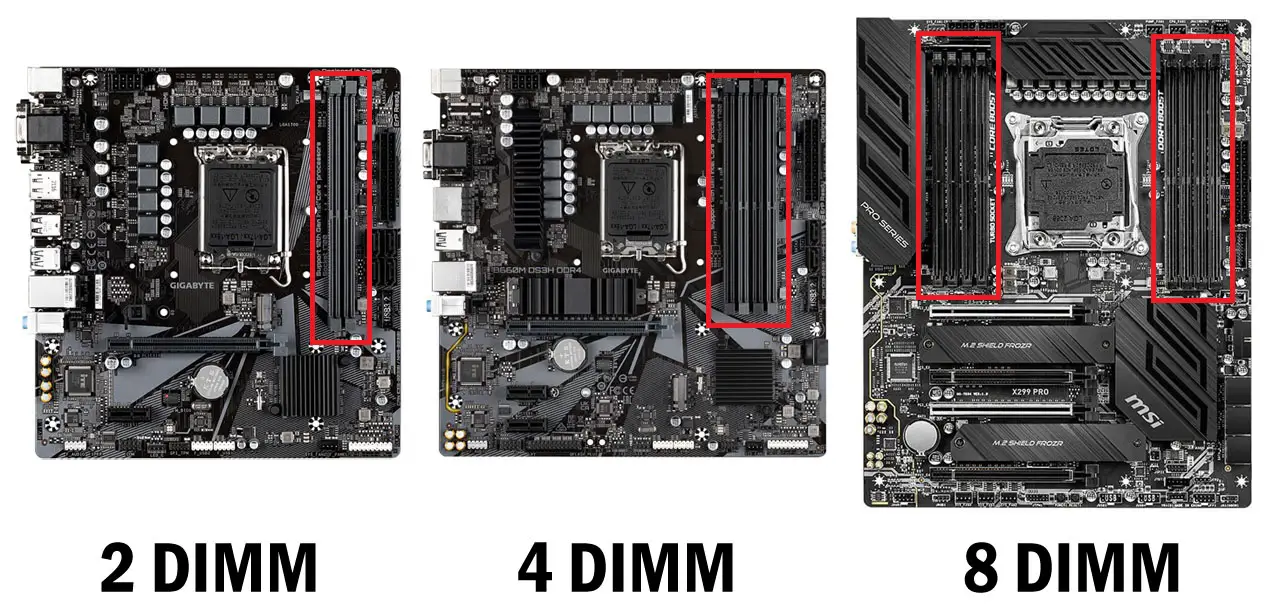 2 dimm vs 4 dimm vs 8 dimm