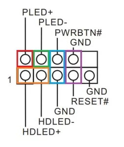 Front panel connection diagram