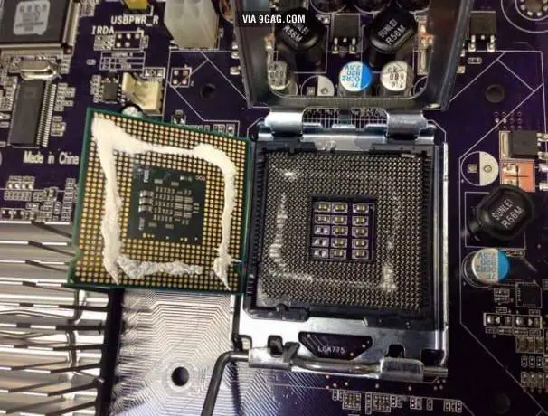 thermal paste on CPU pins