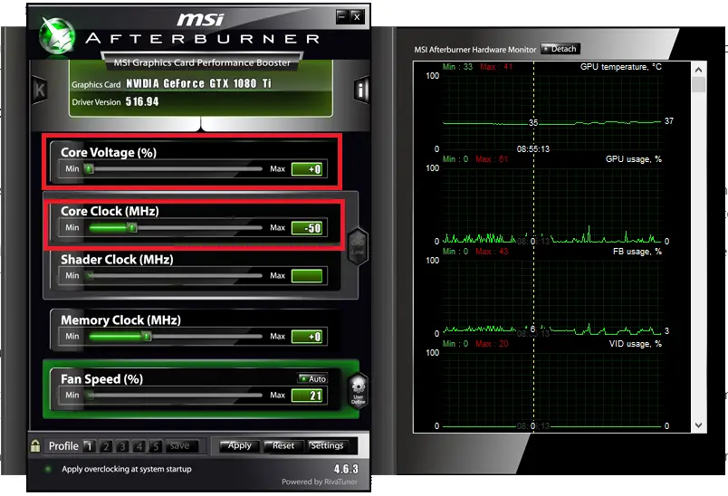 GPU downclock