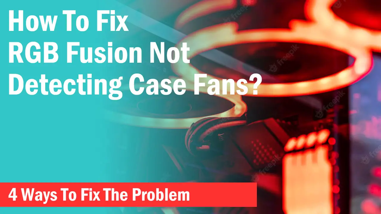 RGB Fusion not detecting fans
