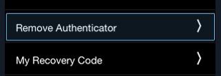 Remove authenticator mobile