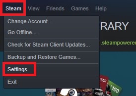 Steam settings