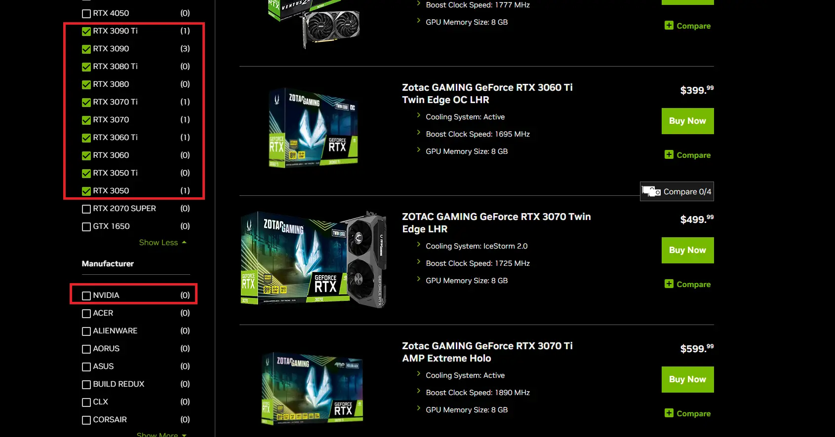Nvidia GPU store