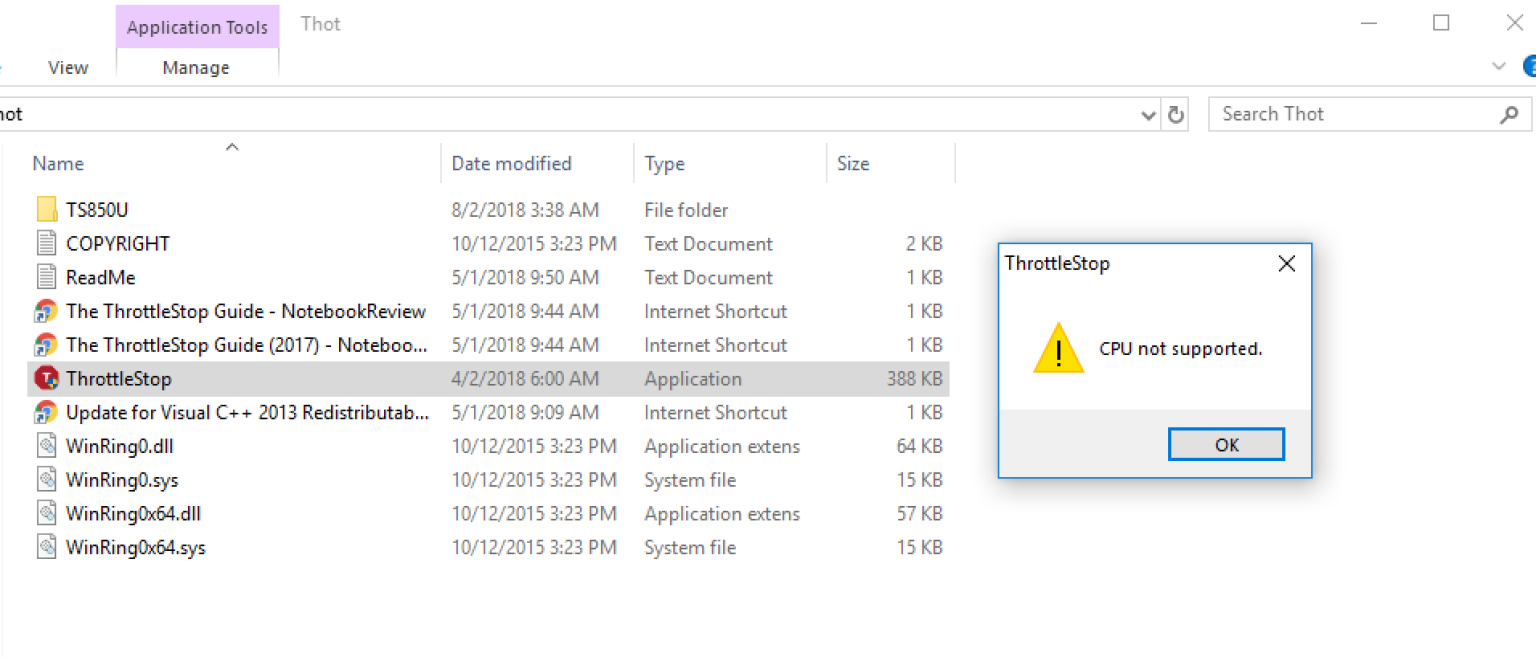 Throttlestop CPU Not Supported Causes and Solutions Xtremegaminerd
